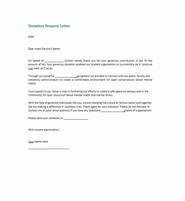 Donation Request Letter Template Elegant 43 Free Donation Request Letters &amp; forms Template Lab