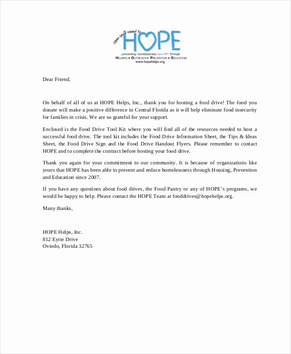 Donation Thank You Letter Templates Best Of Thank You Letters for Donations Template