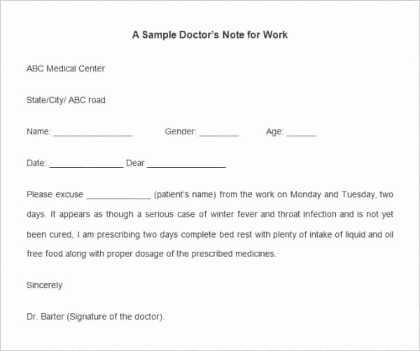Dr Notes for Work Templates Best Of 35 Doctors Note Templates Word Pdf Apple Pages