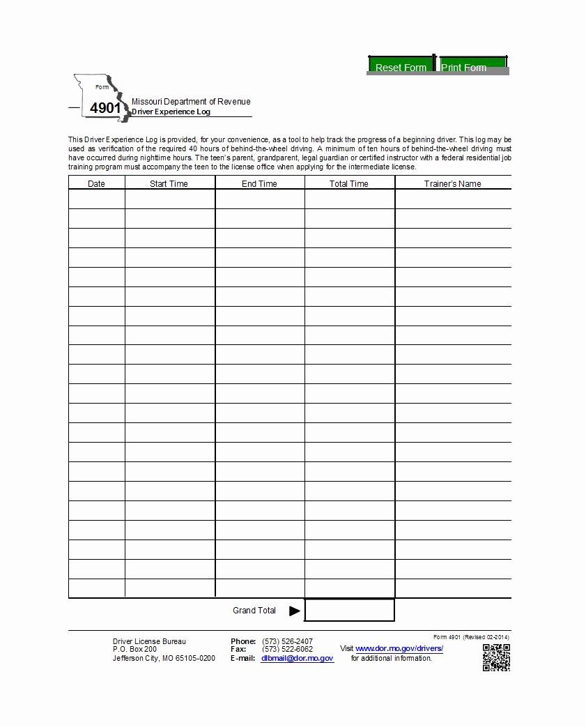 Driver Log Sheet Template Fresh 50 Printable Driver S Daily Log Books [templates &amp; Examples]