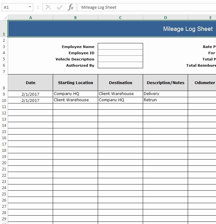 Driver Log Sheet Template Luxury Download Free Excel Examples Downloadexceltemplate