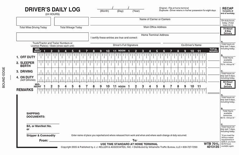 Driver Log Sheet Template Unique Driver Daily Log Sheet