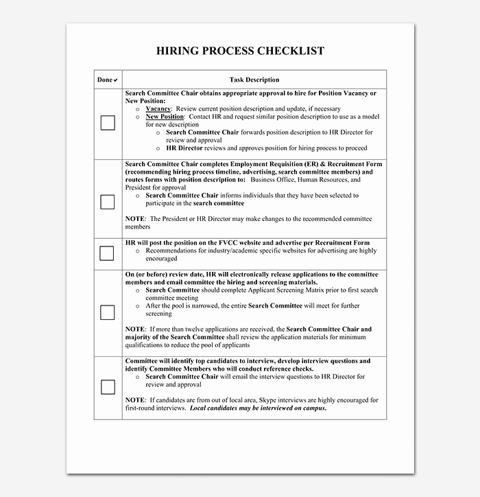 Editable Checklist Template Word Fresh Process Checklist Template 20 Editable Checklists