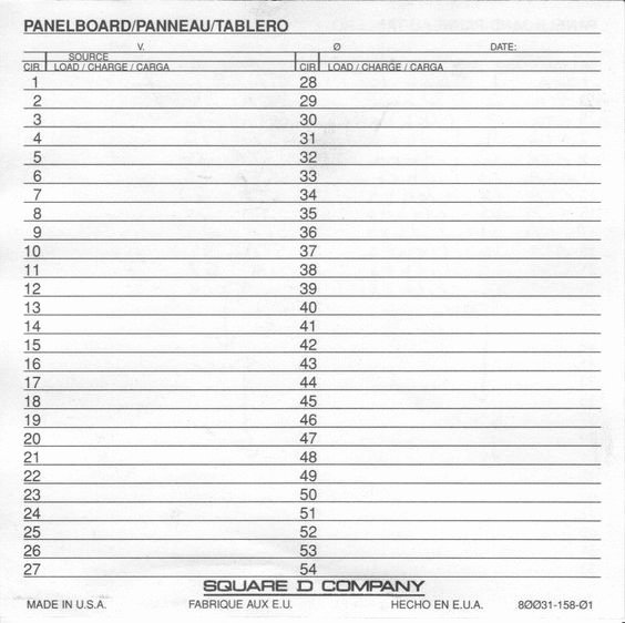 Electric Panel Schedule Template Awesome Panel Schedule Template Square D – Printable Schedule Template
