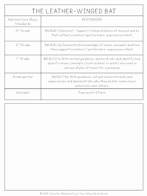 Elementary Music Lesson Plan Template Luxury the Yellow Brick Road Blog