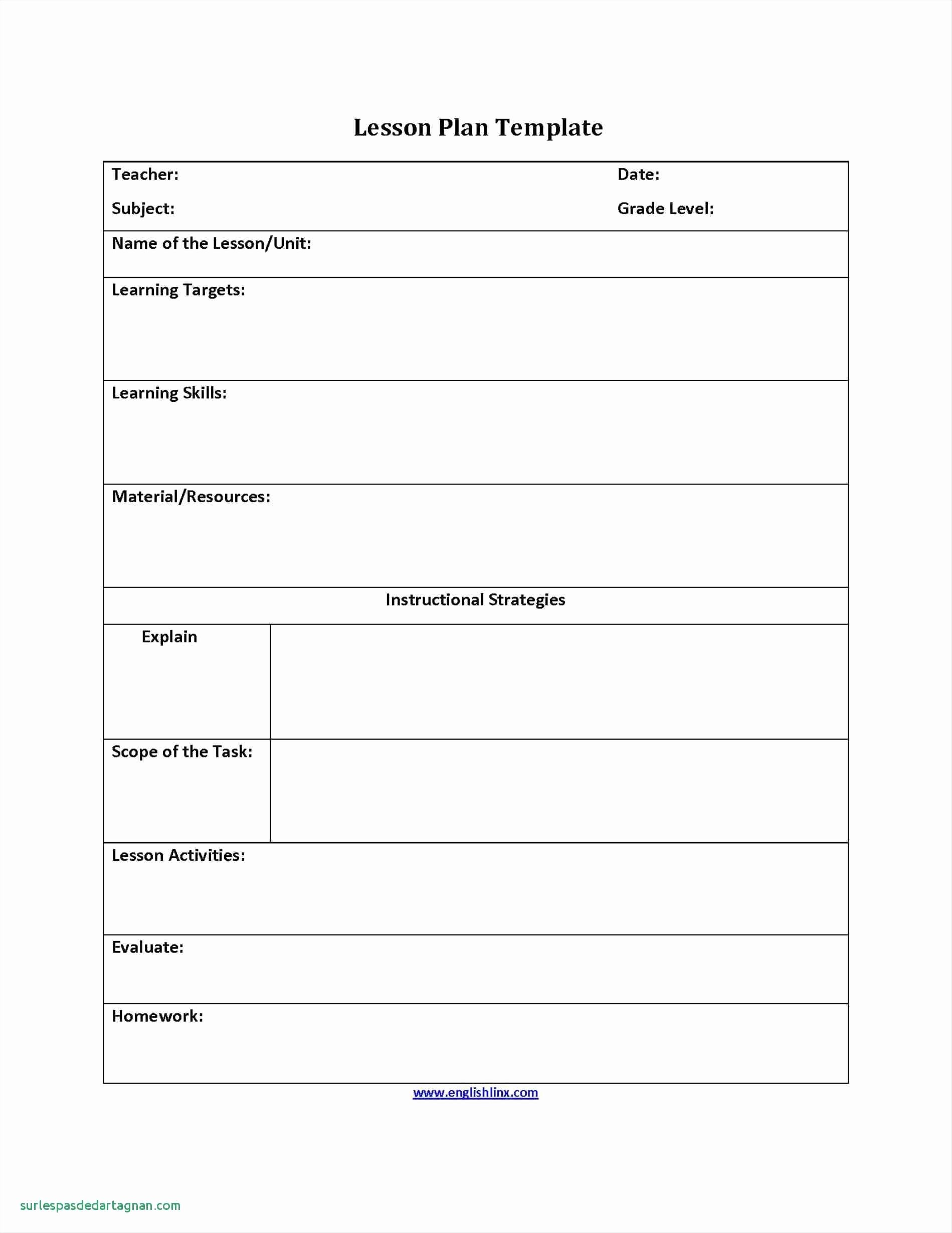 Elementary Music Lesson Plan Template New Elementary Special Education Lesson Plan Templates – How