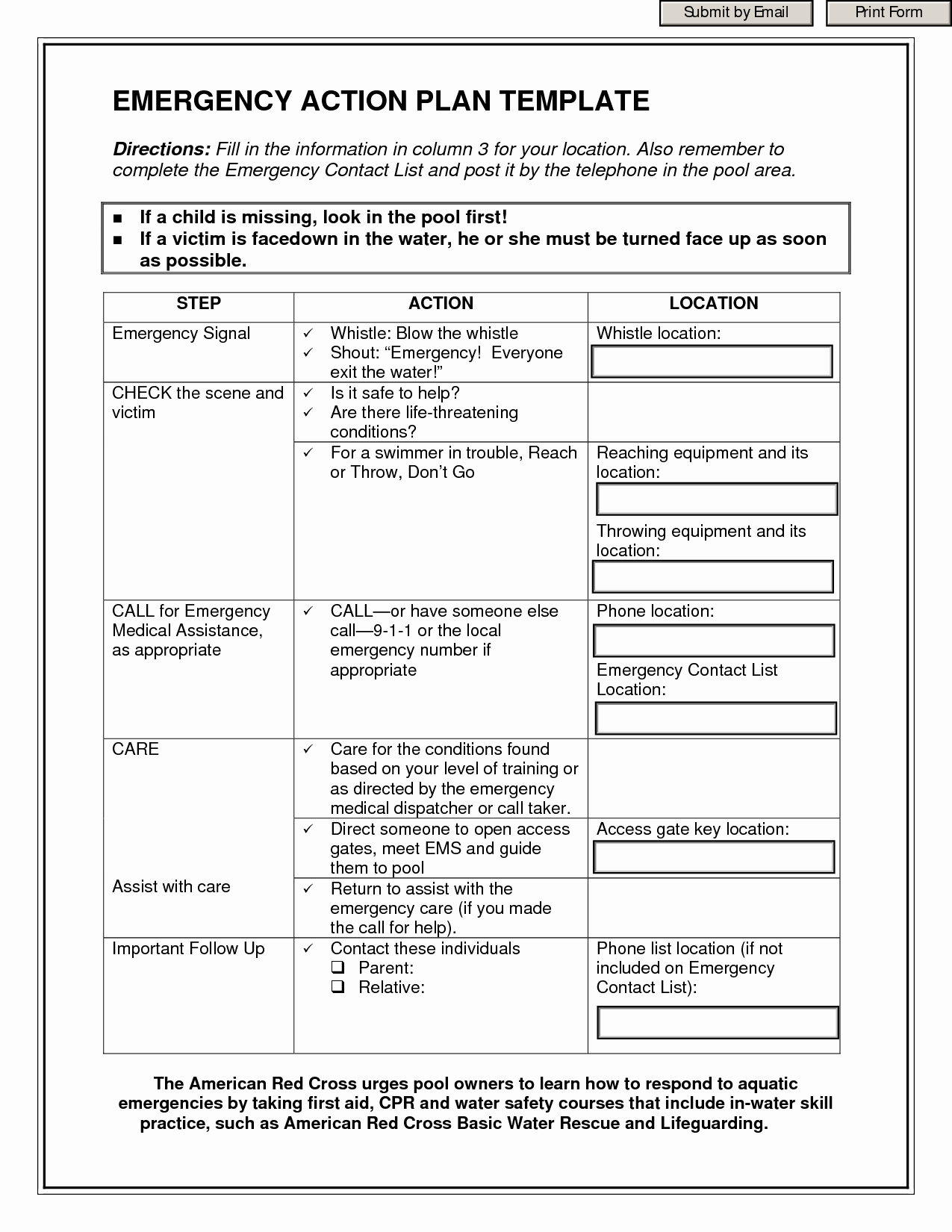 Emergency Action Plan Template Awesome Emergency Action Plan Template