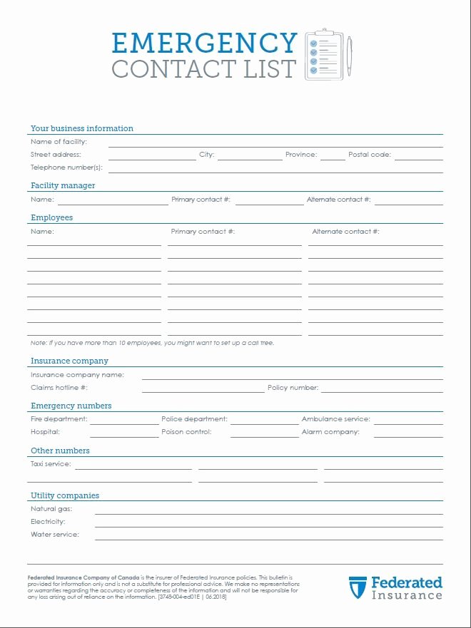 Emergency Contacts form Templates Best Of How to Create Your Emergency Contact List Using Our Free