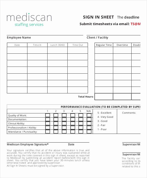 Employee Sign In Sheet Template Fresh Employee Sign In Sheets 10 Free Word Pdf Excel
