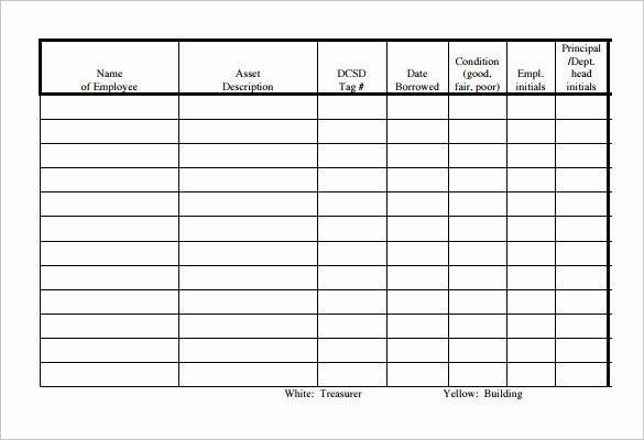 Employee Sign In Sheet Template Inspirational Sample Equipment Sign Out Sheet 14 Documents In Pdf