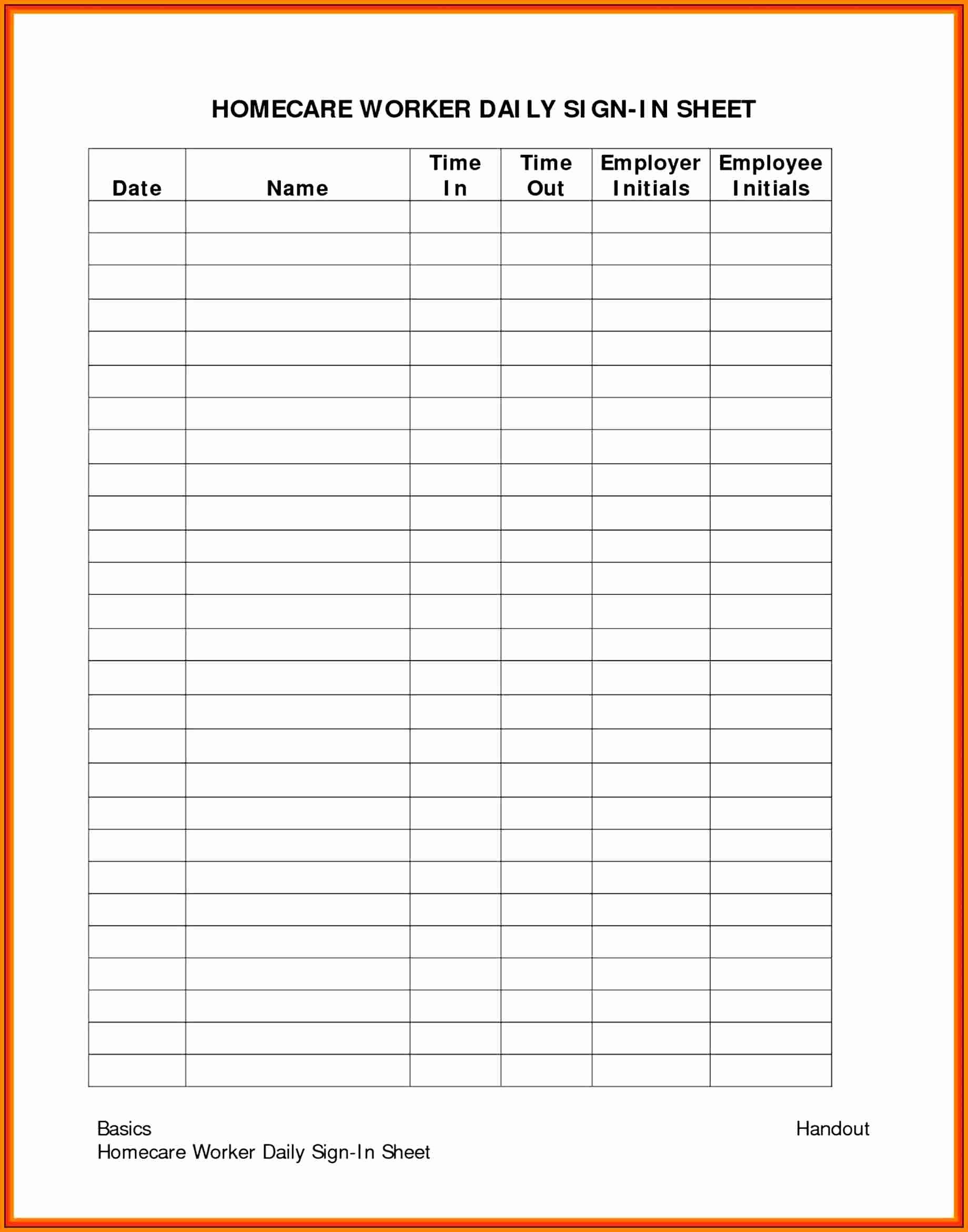 Employee Sign In Sheet Template Luxury 9 Individual Payroll Record forms