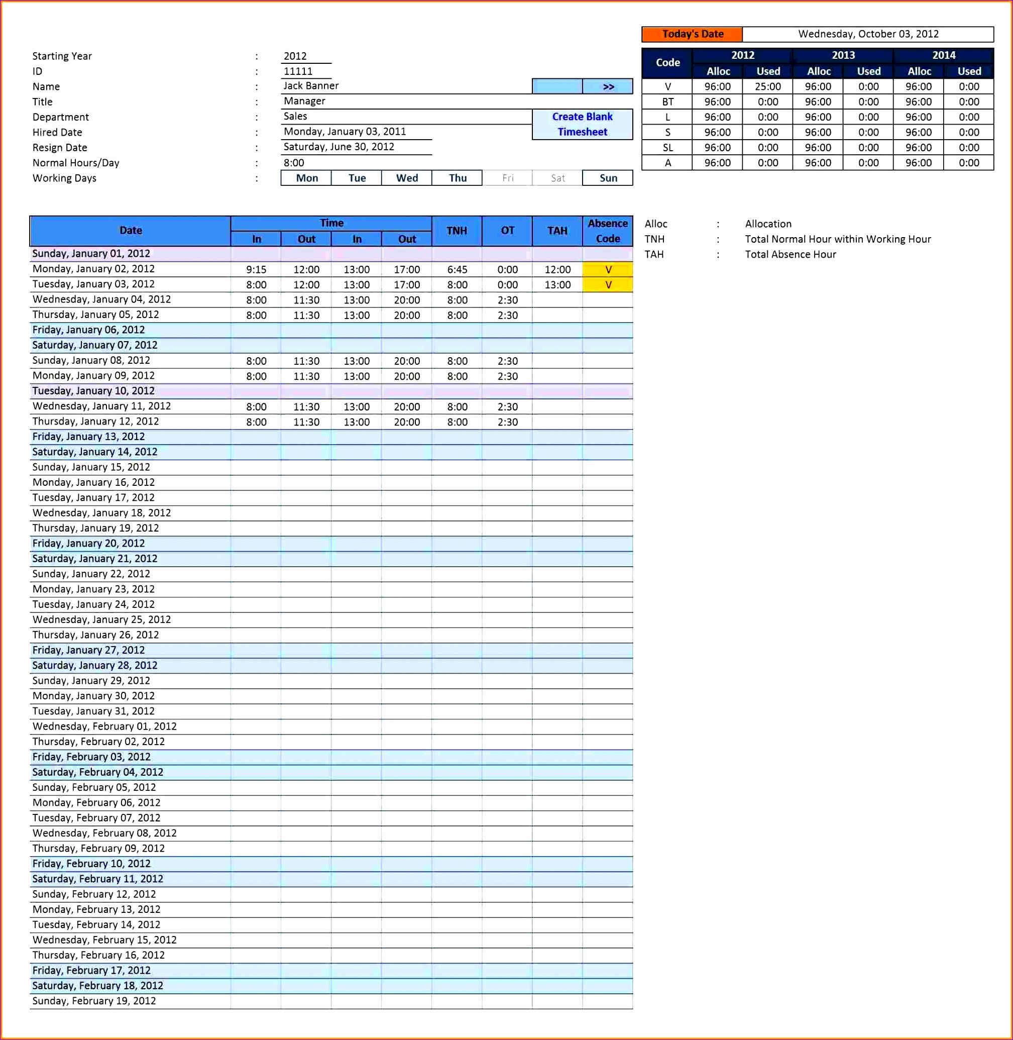 Employee Time Study Template New 12 Employee Timesheet Template Excel Spreadsheet