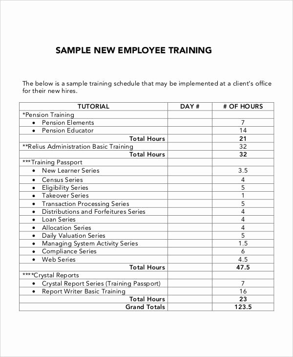 Employee Training Manual Template Beautiful 6 Employee Training Plan Templates Free Samples