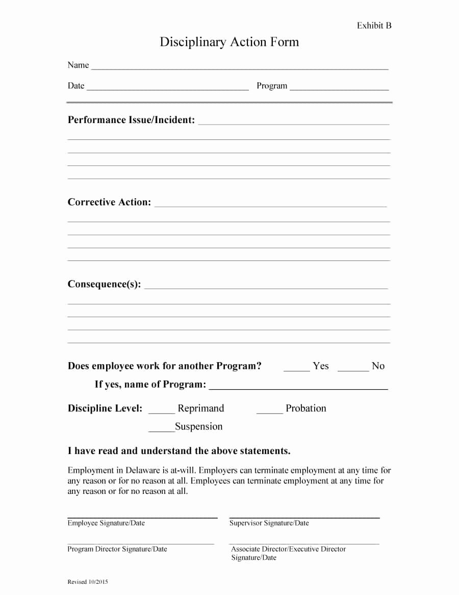 Employee Write Up Template Elegant 46 Effective Employee Write Up forms [ Disciplinary