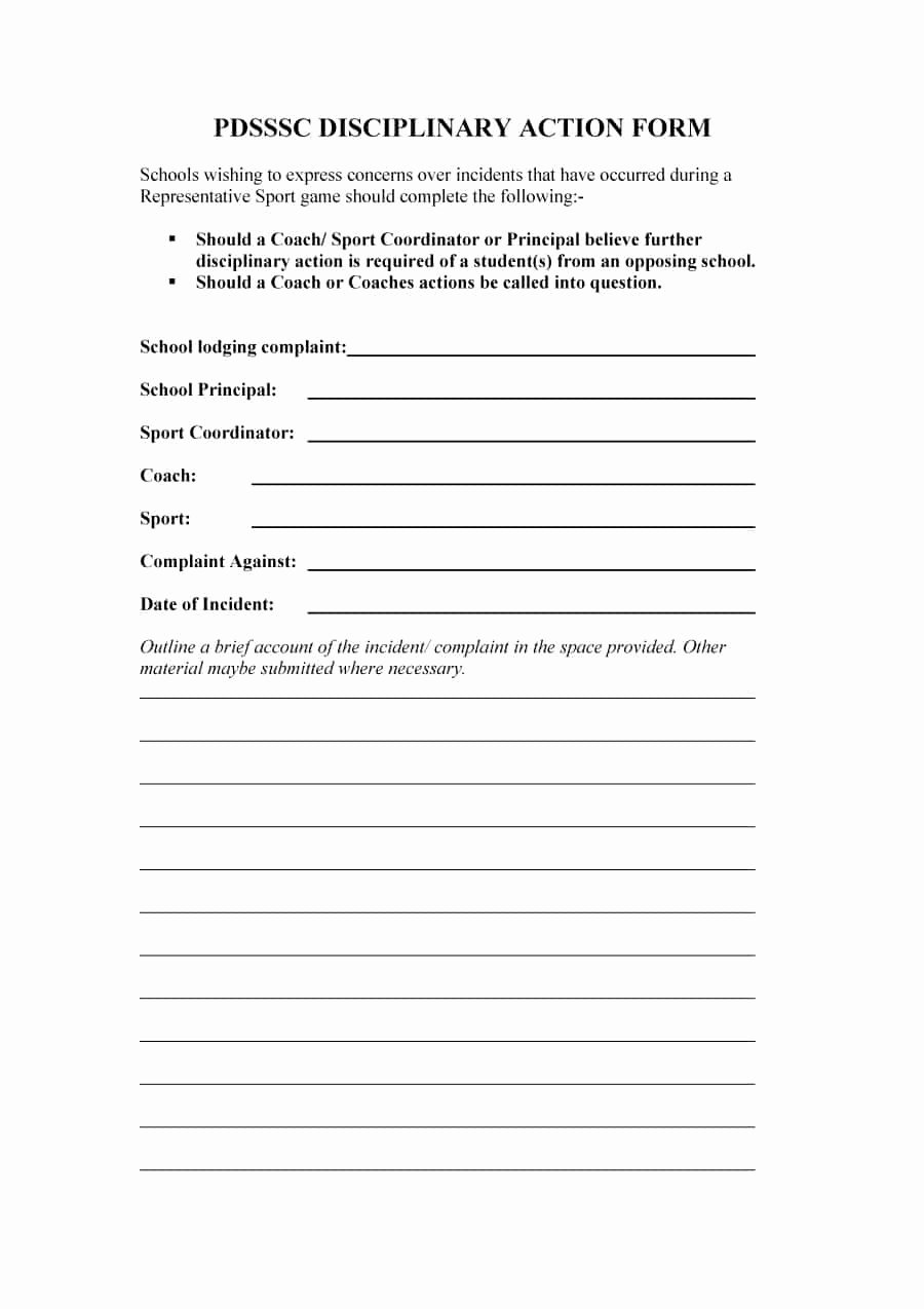 Employee Write Up Template Unique 46 Effective Employee Write Up forms [ Disciplinary