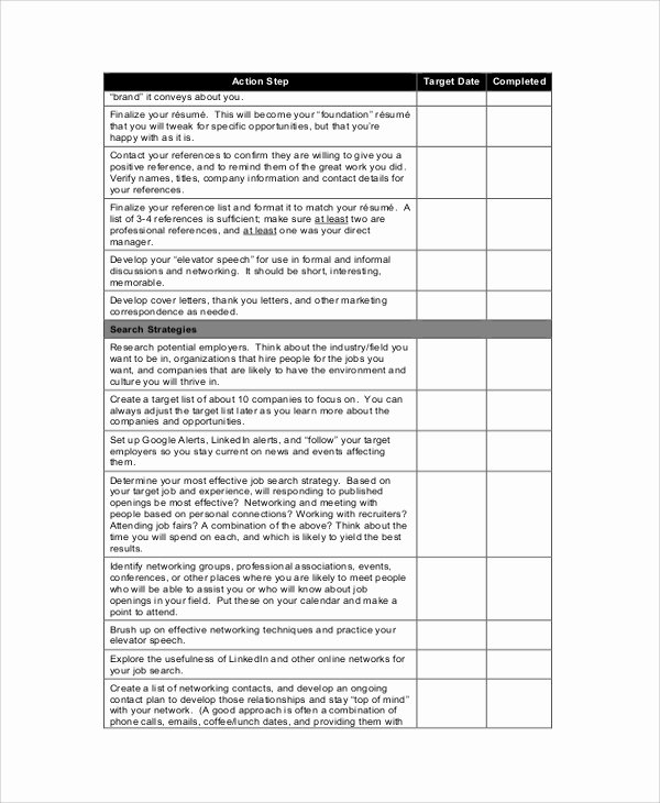 Employment Action Plan Template Unique Sample Action Plans 46 Examples In Pdf Word