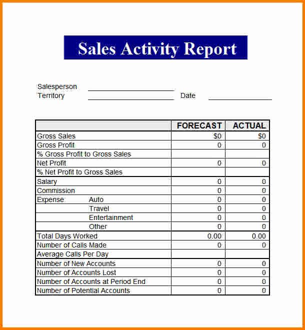 End Of Day Report Template Best Of Sales Report Template