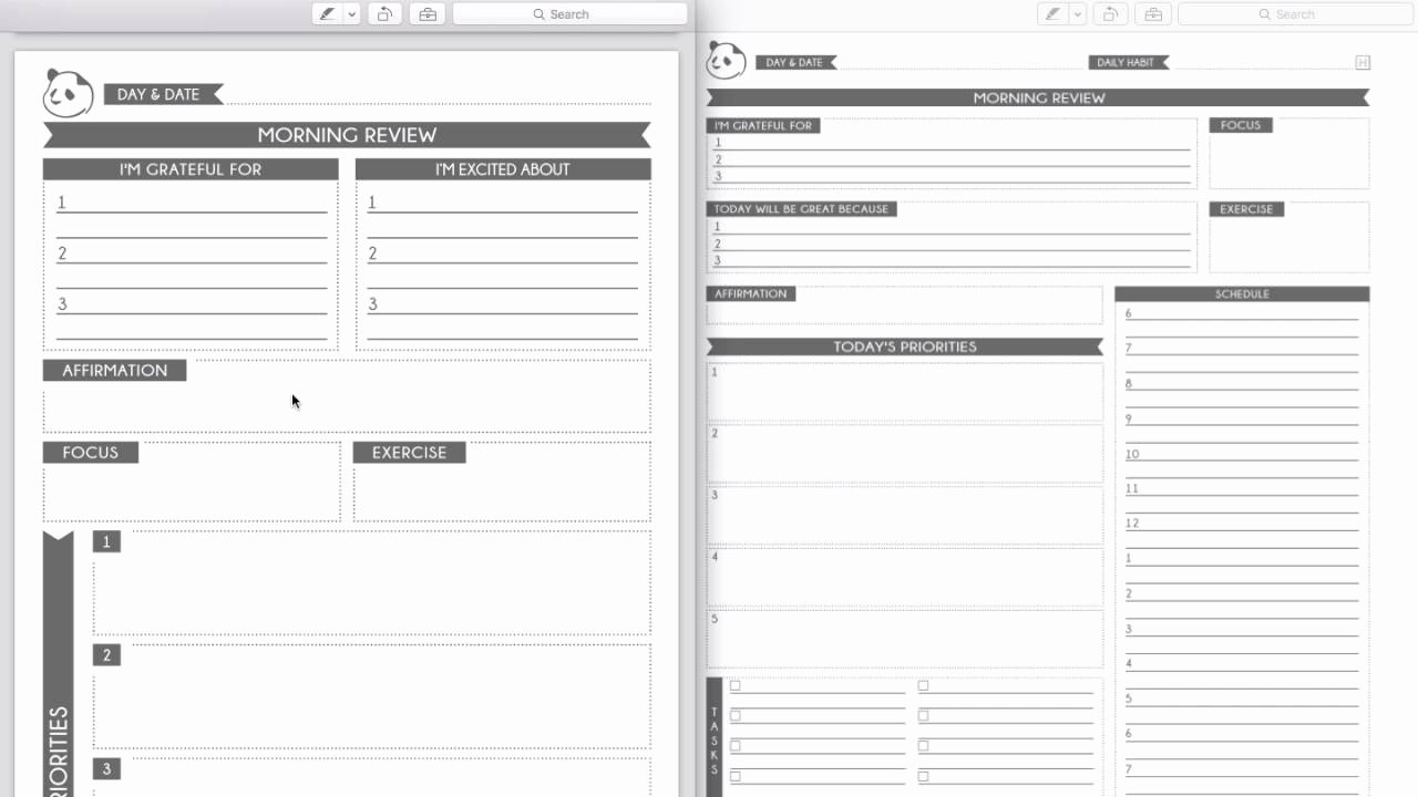 End Of Day Report Template Luxury How to Use Your Panda Planner Morning and End Of Day