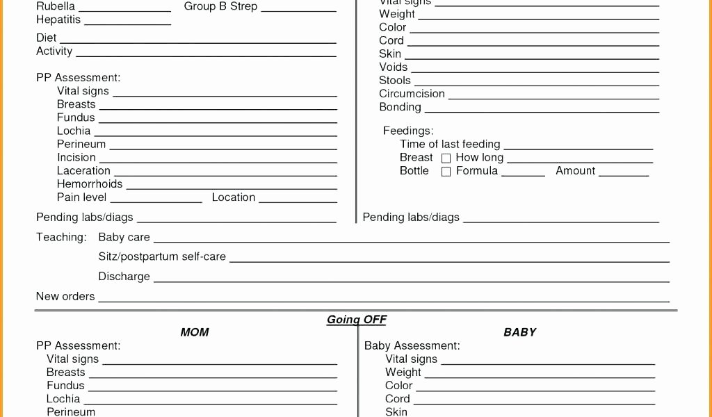 End Of Shift Report Template Awesome Nursing End Of Shift Report Template – Copyofthebeautyfo