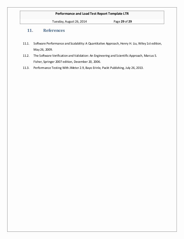 Engineering Test Report Template Unique Ginsbourg Performance and Load Test Report Template