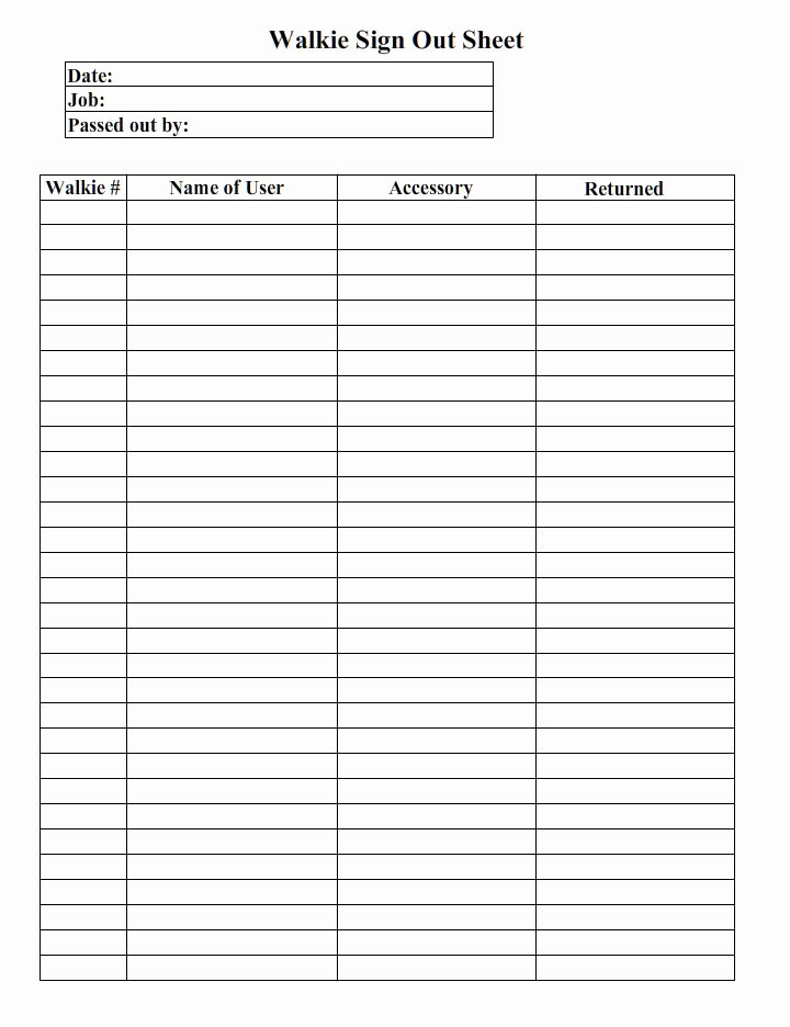 Equipment Sign Out Sheet Template New form Design Category Page 1 Jemome