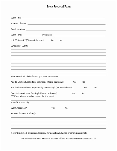 Event Planning Proposal Template New event Proposal Template 12 Samples forms &amp; formats