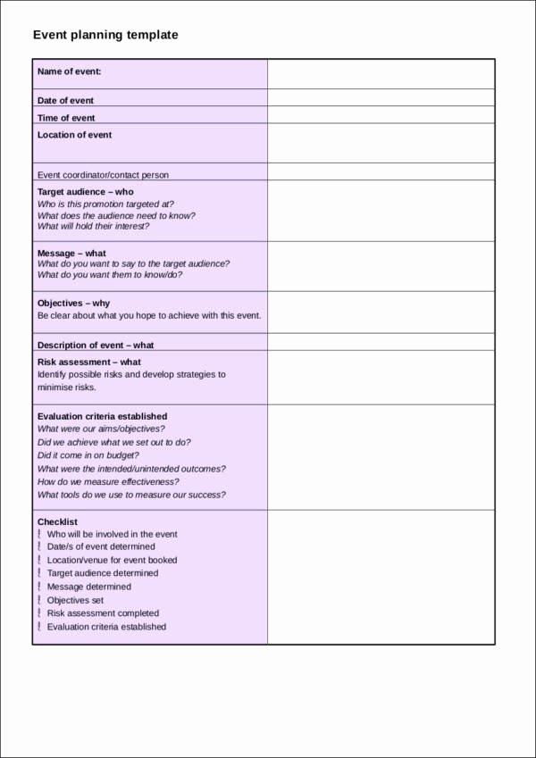 Event Planning Template Pdf Best Of 13 event Planning Checklist Ideas Samples &amp; Templates In