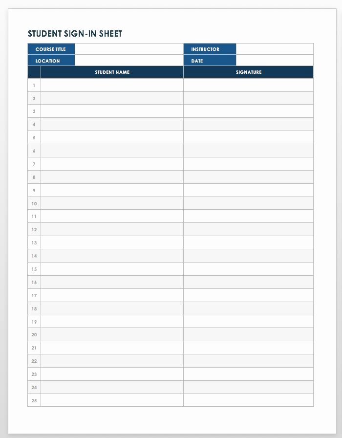 Event Sign In Sheet Template Awesome Free Sign In and Sign Up Sheet Templates
