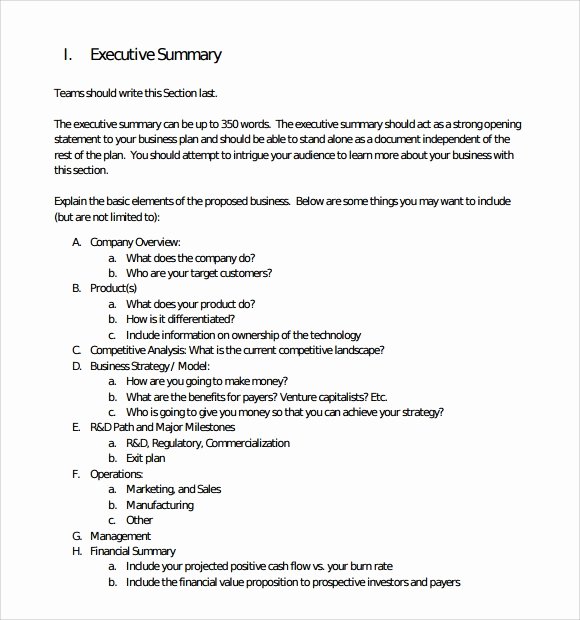 Executive Summary Word Template Best Of Sample Executive Summary Template 8 Documents In Pdf