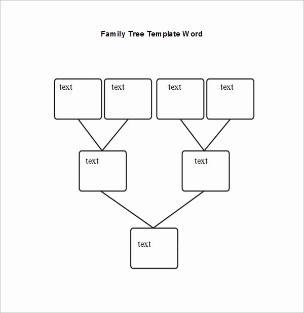 Family Tree Template Word Inspirational Blank Family Tree Chart 6 Free Excel Word Documents
