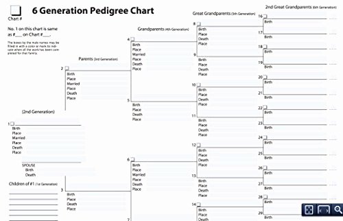 Fillable Family Tree Template Fresh Treeseek 15 Generation Pedigree Chart