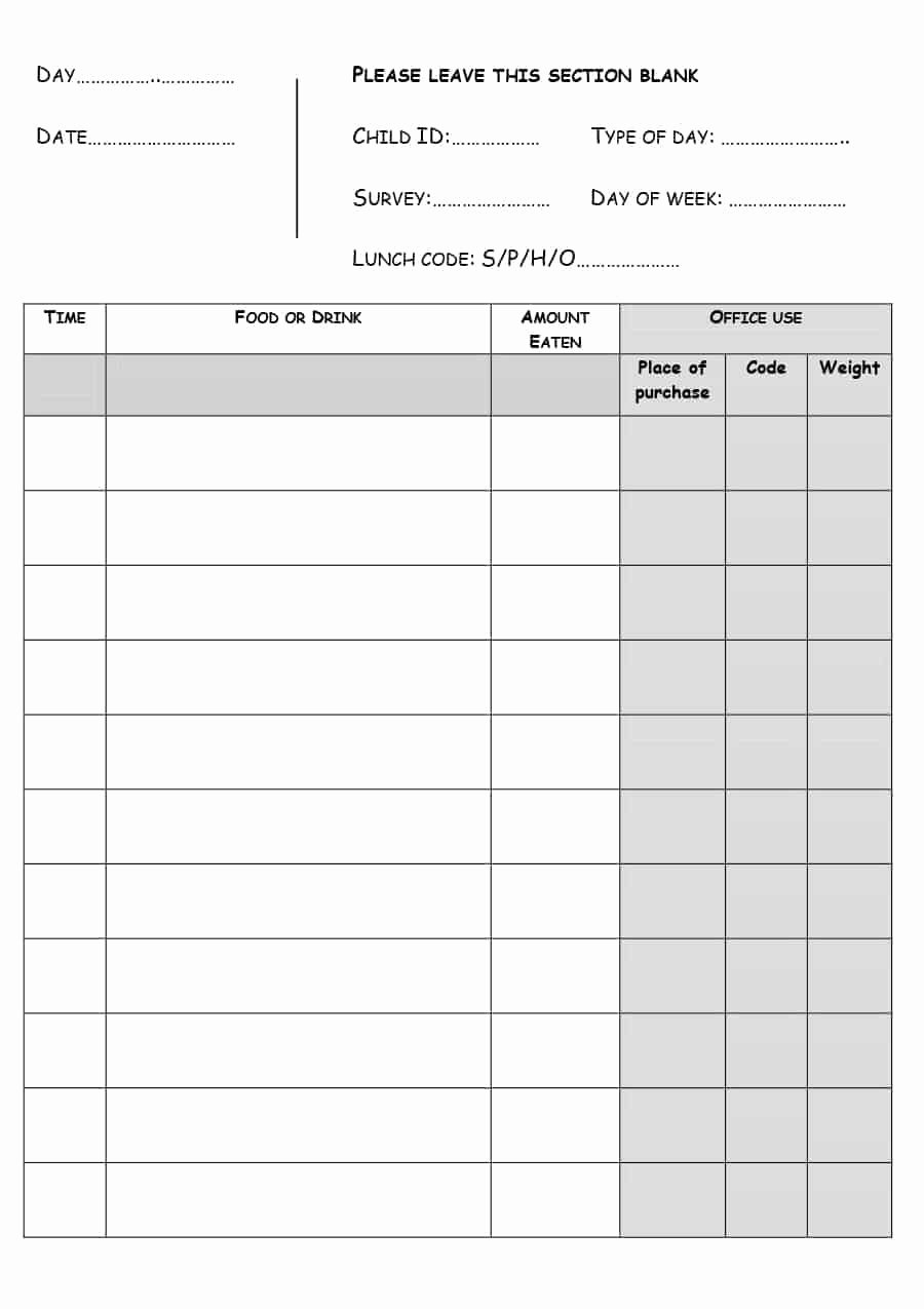 Food Diary Template Excel Luxury Schedule Template Weekly Nner Excel Free Download Meal