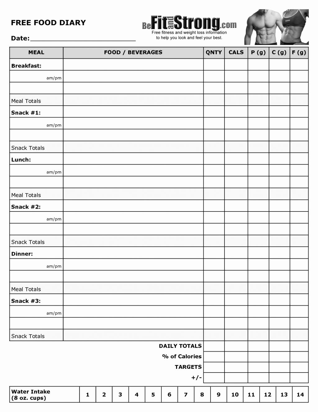 Food Diary Template Excel Unique Spreadsheet Diabetes Logheet Monthly New Free Printable