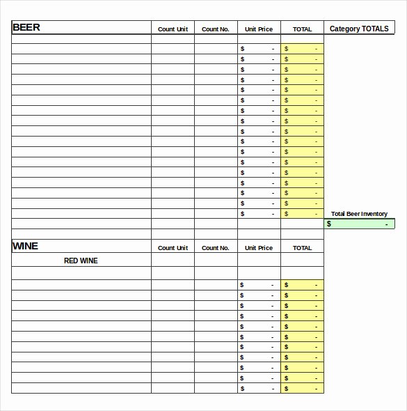 Food Inventory List Template Fresh 12 Food Inventory Templates – Free Sample Example