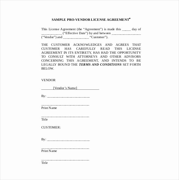 Food Truck Contract Template Luxury Vendor Agreement Template – 28 Free Word Pdf Documents