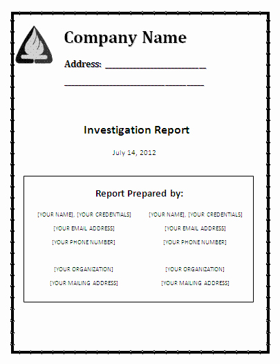 Forensic Report Template Microsoft Word Beautiful Word Investigation Report Template