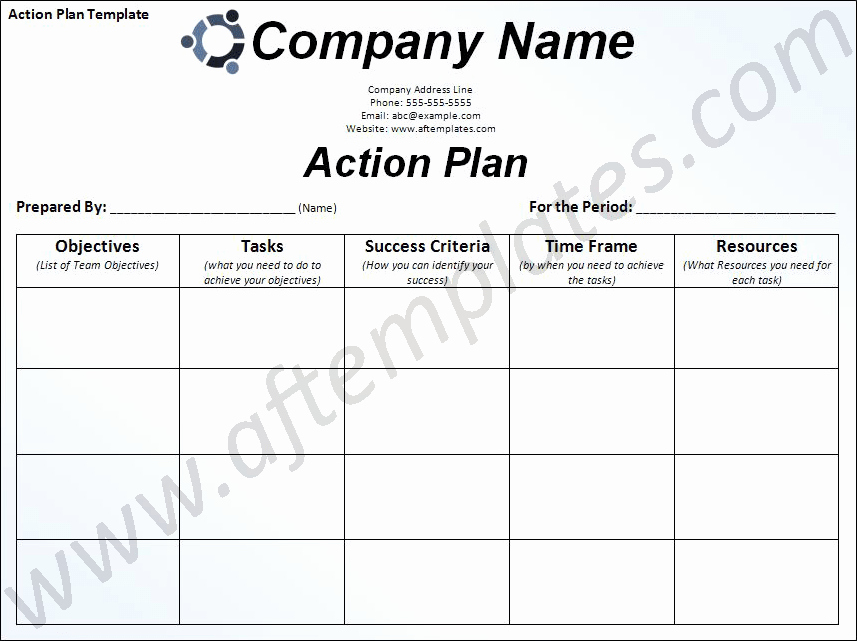 Free Action Plan Template Awesome Action Plan Template