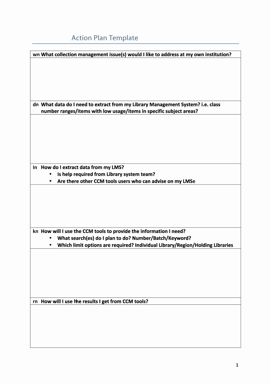 Free Action Plan Template Best Of 45 Free Action Plan Templates Corrective Emergency