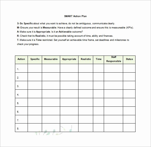 Free Action Plan Template New 13 Action Plan Templates Free Sample Example format