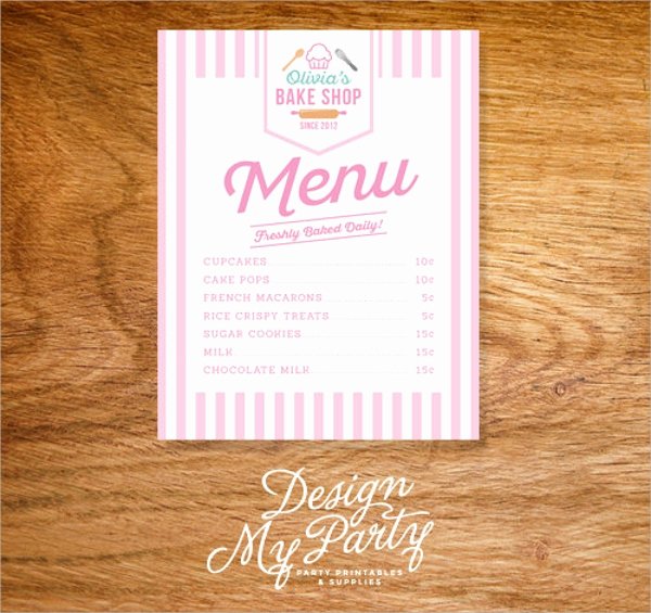 Free Bakery Menu Template Best Of 17 Sample Bakery Menu Templates Ai Pages Psd Doc
