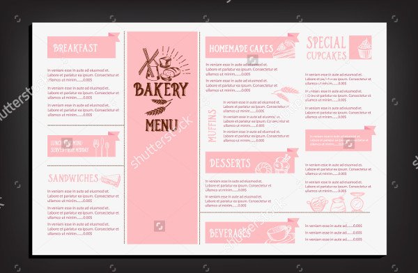 Free Bakery Menu Template New Bakery Menu Template 25 Free &amp; Premium Download
