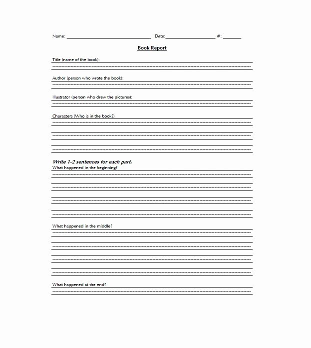 Free Book Report Templates Awesome 30 Book Report Templates &amp; Reading Worksheets