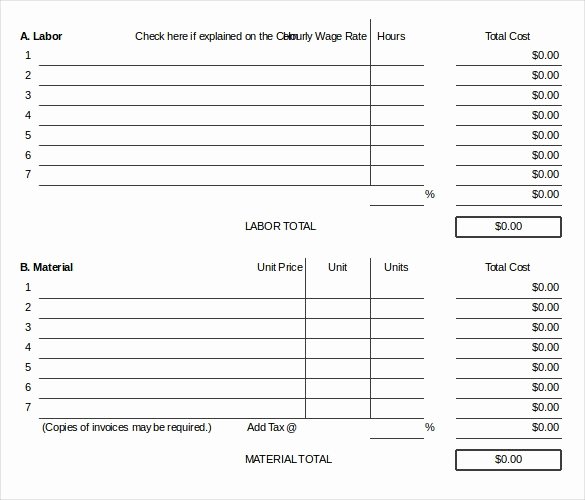 Free Change order Template Best Of Change order Template