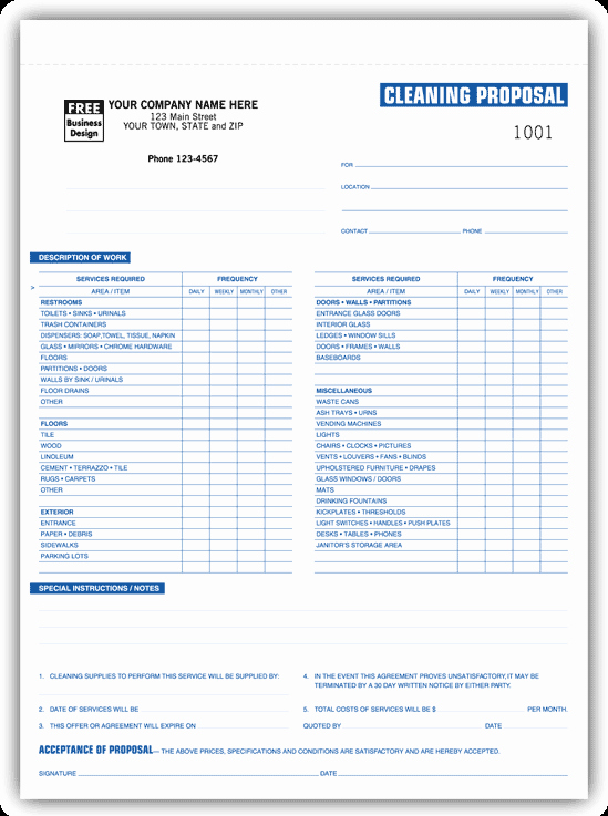 Free Cleaning Proposal Template Unique 6588 Lg 549×737 Cleaning Business