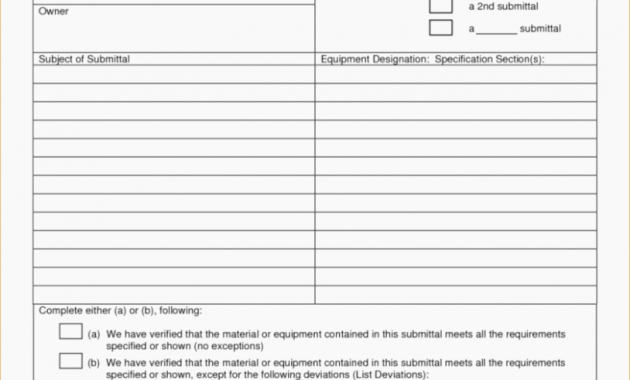 Free Construction Submittal form Template Unique Five Shocking Facts About