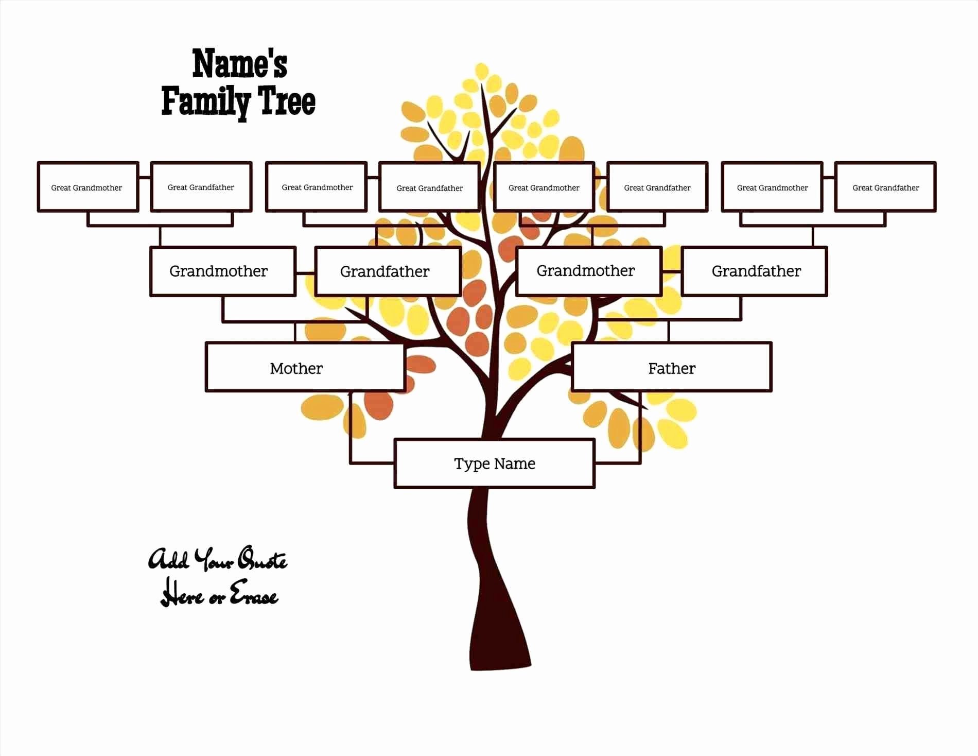 Free Editable Family Tree Templates Awesome Free Editable Family Tree Template Daily Roabox