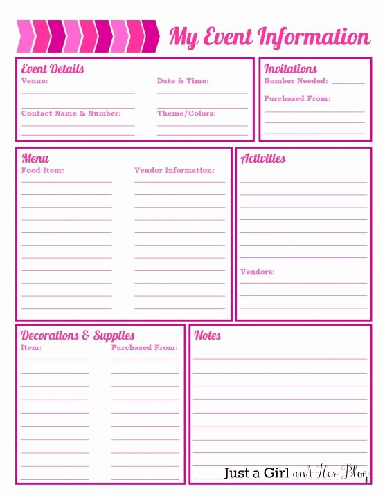 Free event Planner Templates Best Of Party Planning organized Free Printables Included