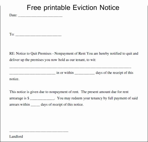 Free Eviction Notices Templates Best Of 25 Eviction Notice Template Free Download