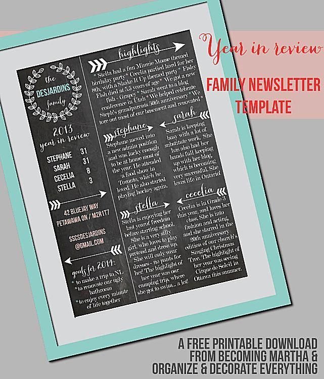 Free Family Newsletter Template Best Of 25 Best Ideas About Newsletter Template Free On Pinterest