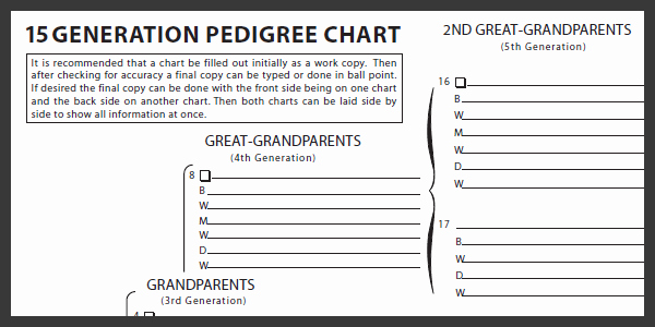Free Fillable Family Tree Template New Genealogy Charts to Print Slide2 Printable Pages